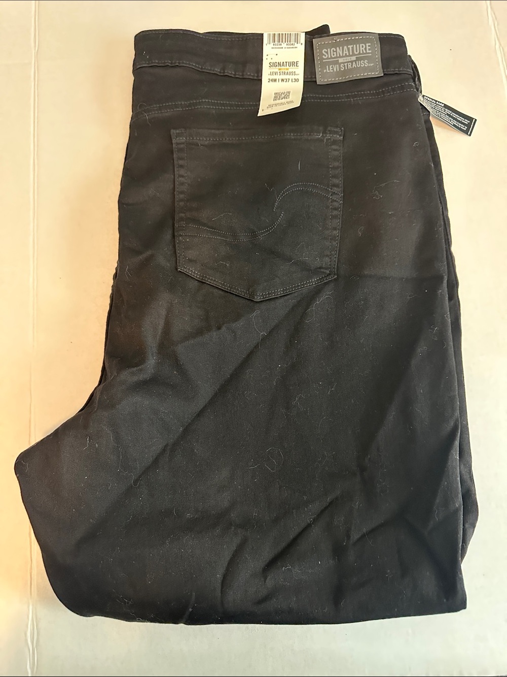New Signature Levi Strauss 24M Women’s Mid-Rise Skinny Black Jeans 37x30